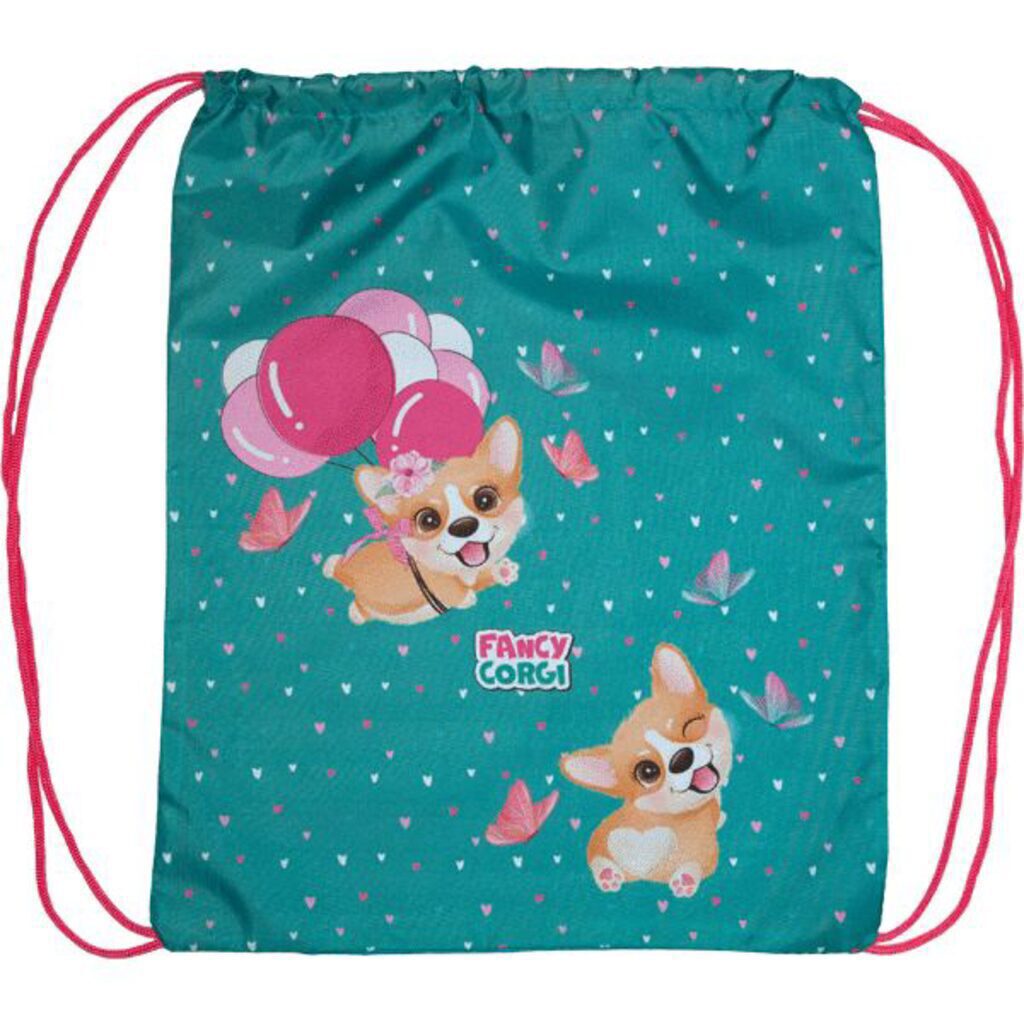 Мешок для обуви 1 отд, 350*430 Fancy Corgi"