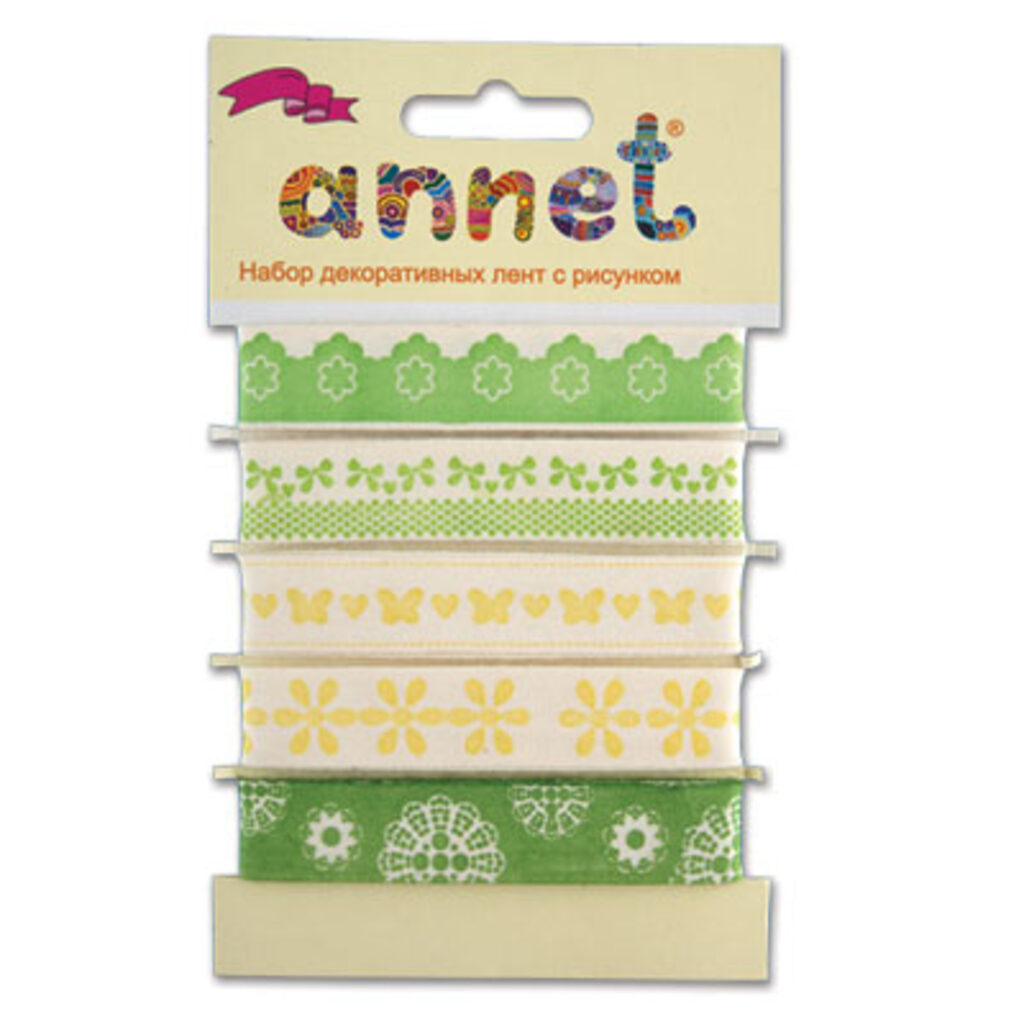 Ленты декоративные 5шт*1м, "Летняя свежесть"
