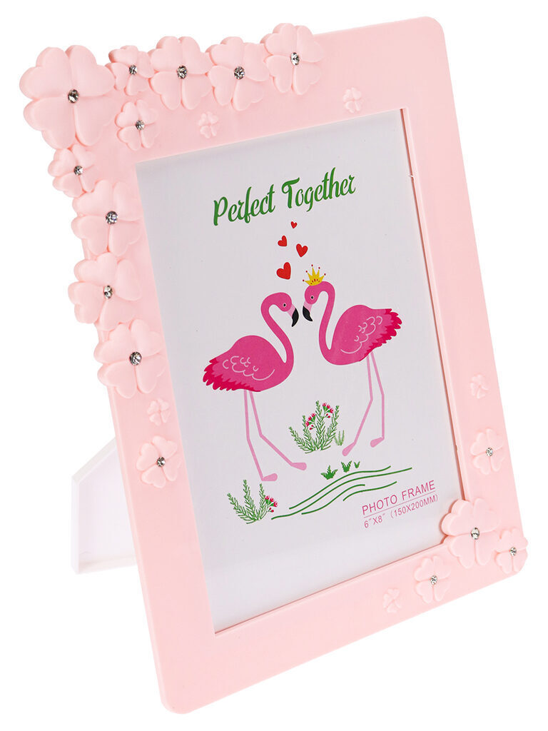Фоторамка на 1 фото 26*18см (15*20см) Нежные цветы, розовая