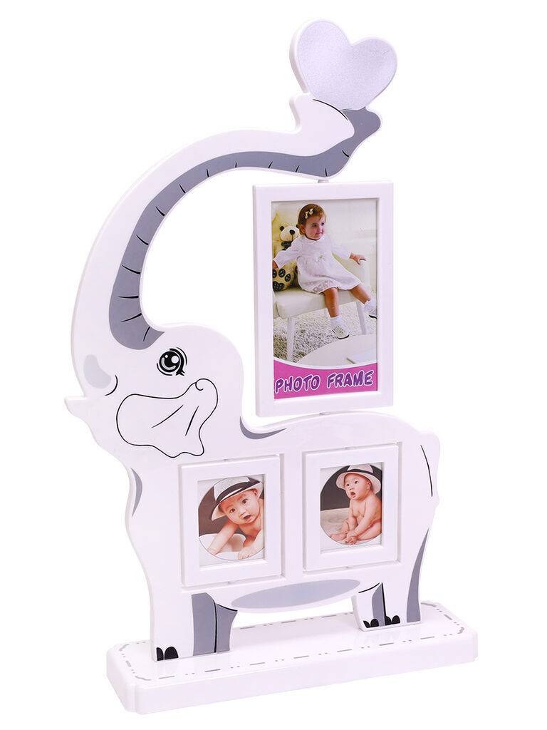 Фоторамка на 3 фото 40*25см (4*6см, 9*13см ) Слоник