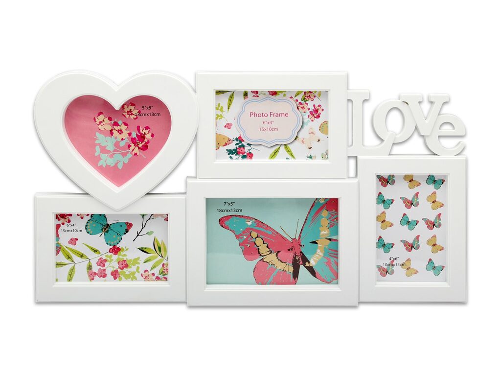 Фоторамка на 5 фото 13х13 см, 10х15 см, 18х13 см,  Семейные ценности