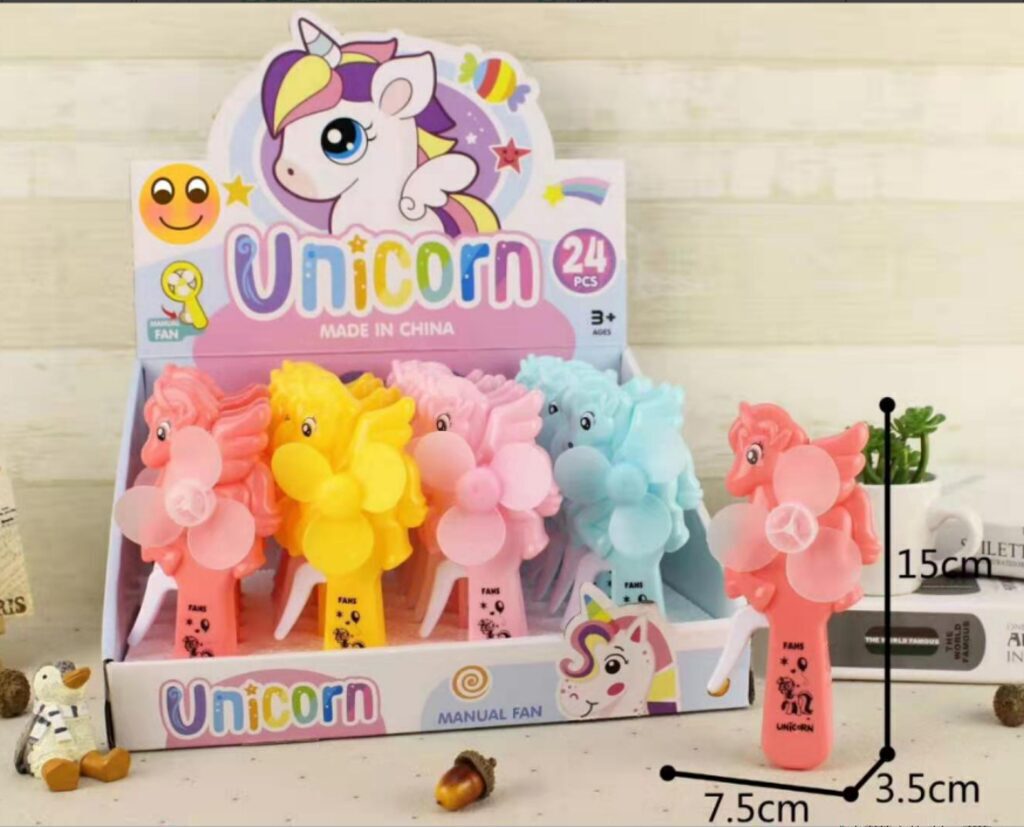 Вентилятор детский "Единорог", цвет микс