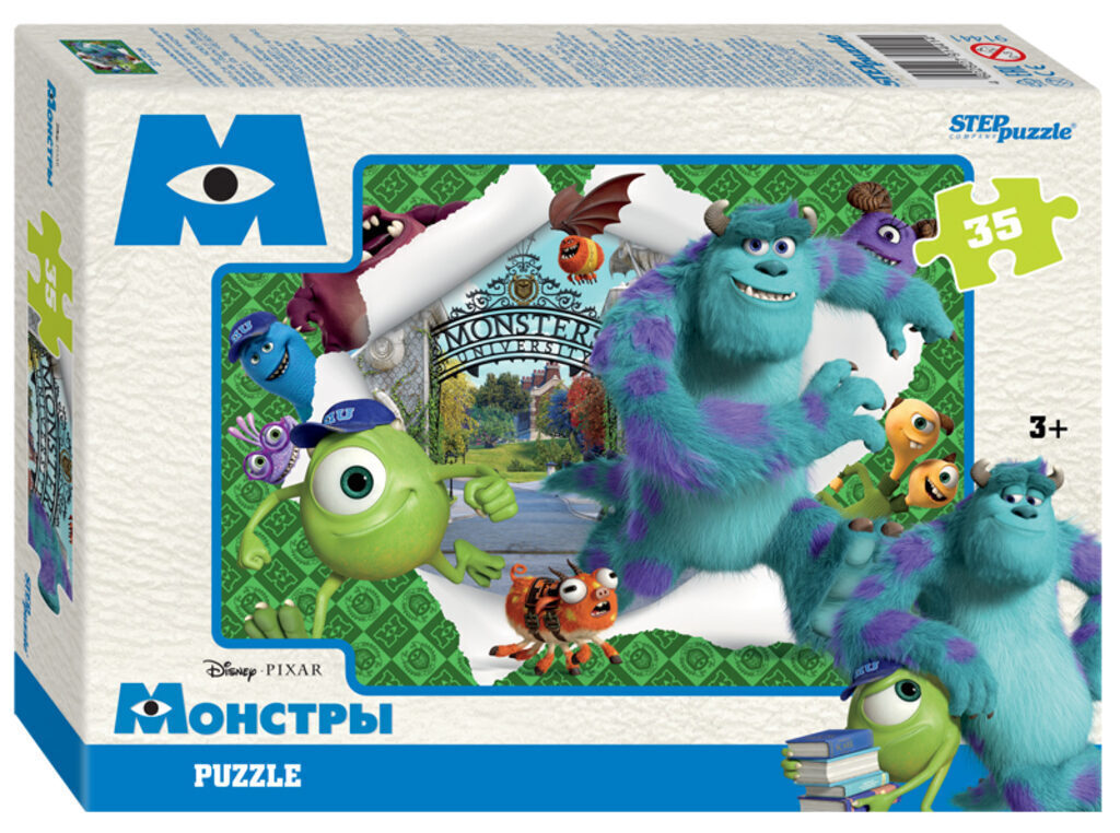 Пазлы   35 элементов  330*230мм.  "Монстры" (Disney)