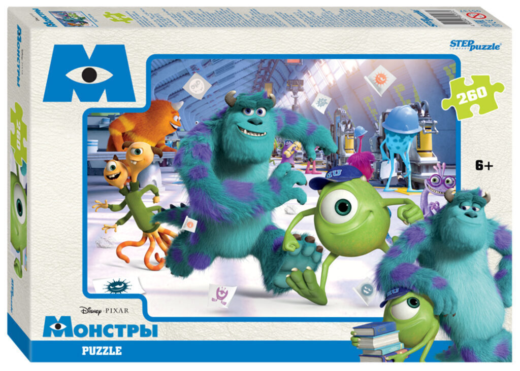 Пазлы  260 элементов  240*345мм.  "Монстры" (Disney)