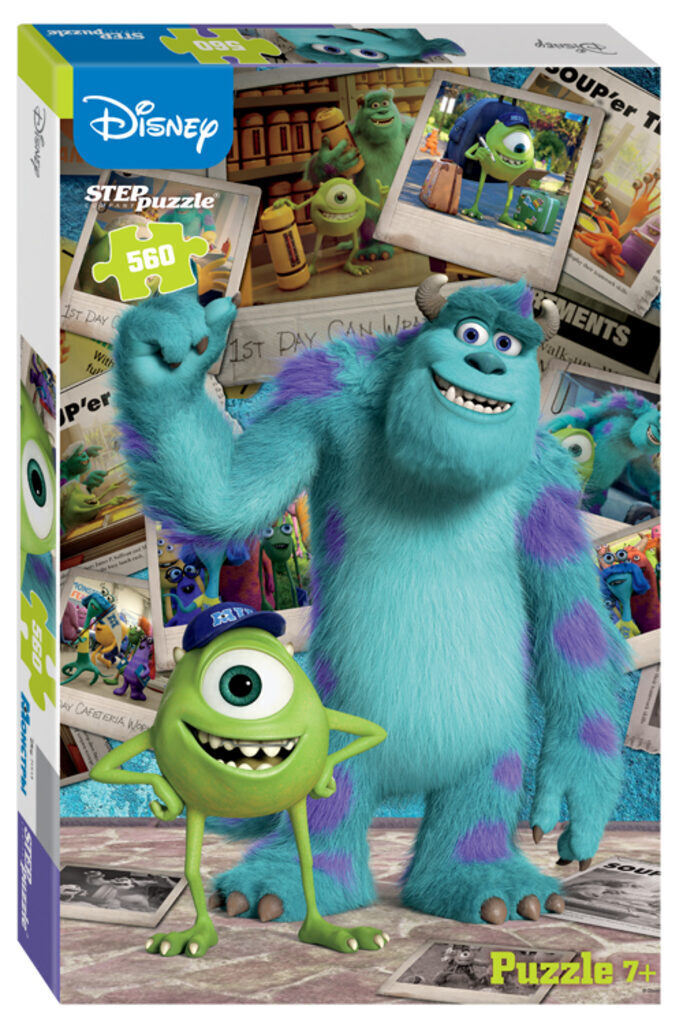 Пазлы  560 элементов  500*345мм.  "Монстры" (Disney)