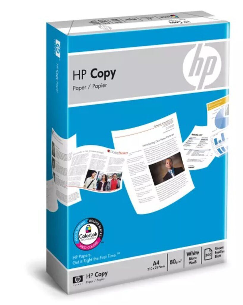Бумага А4  HP Copy 80г/м2, 96%, (500л)