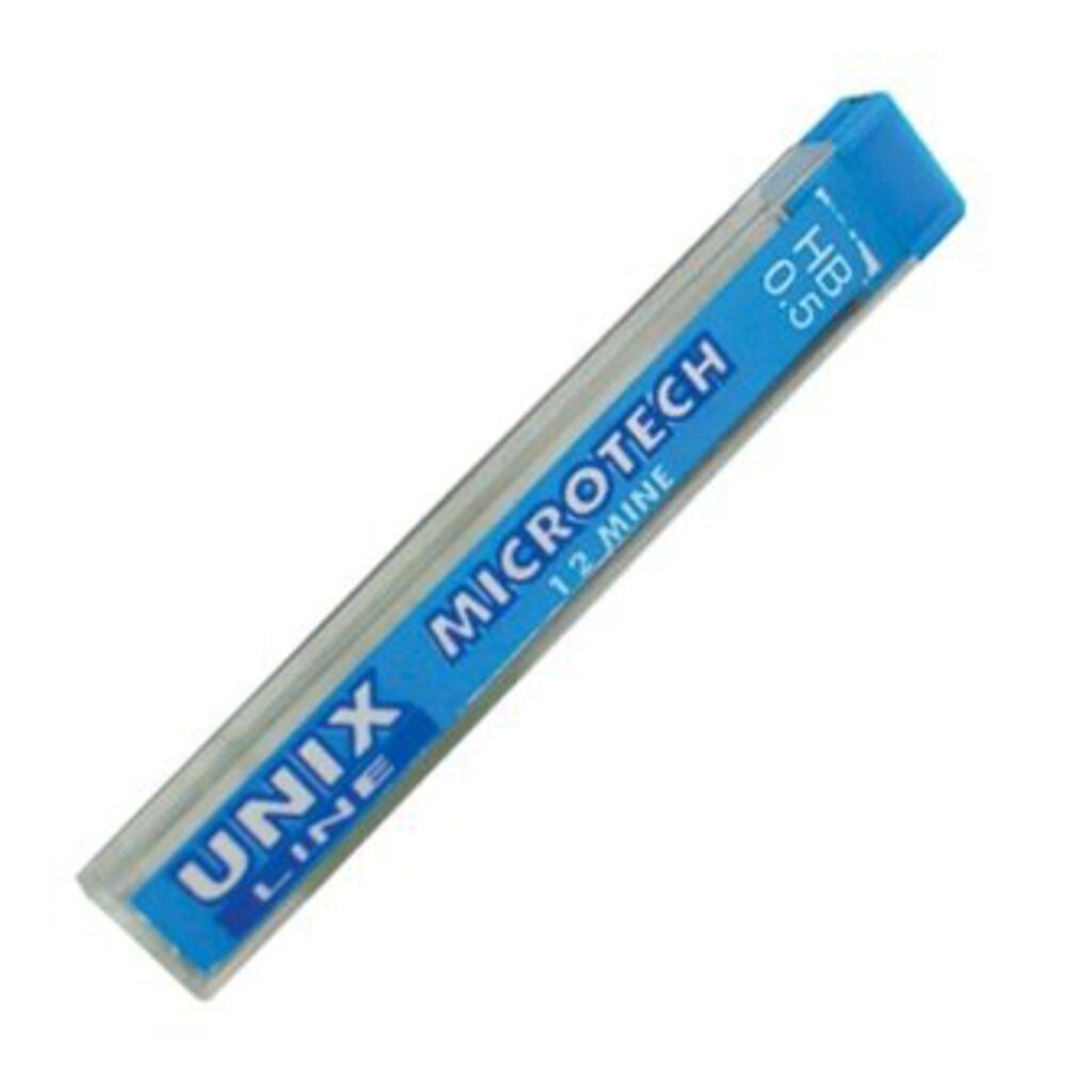 Грифели запасные Universal Unix НВ 0,5мм, 12 гриф. в пенале