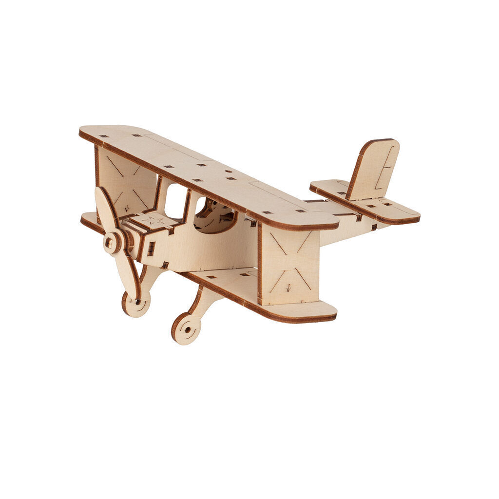 Изготовление модели из дерева "Самолет" 7*16см