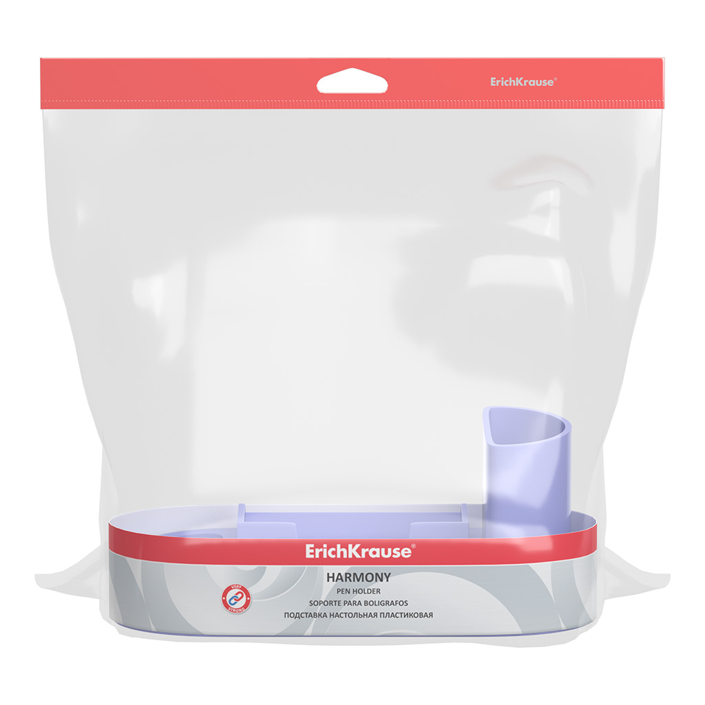 Подставка настольная пластиковая ErichKrause® Harmony, Pastel, фиолетовая