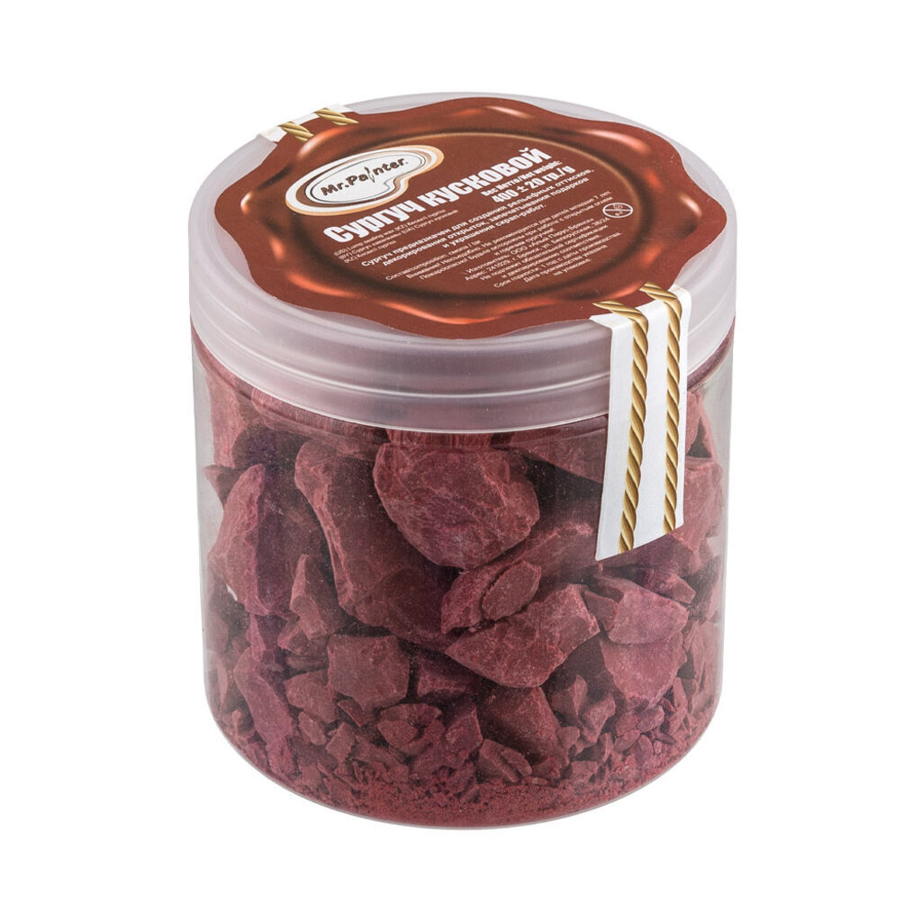 Сургуч кусковой 400гр, красный