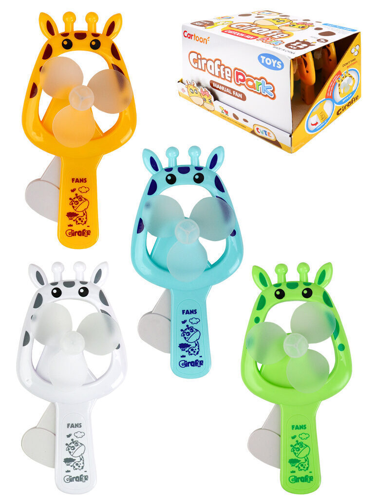 Вентилятор детский "Добрый жираф", 20см, цвет микс