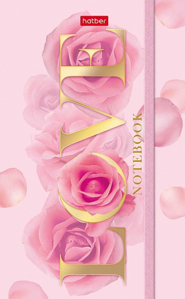 Блокнот А6 гребень+склейка тв.обл. 80+50л "LOVE"