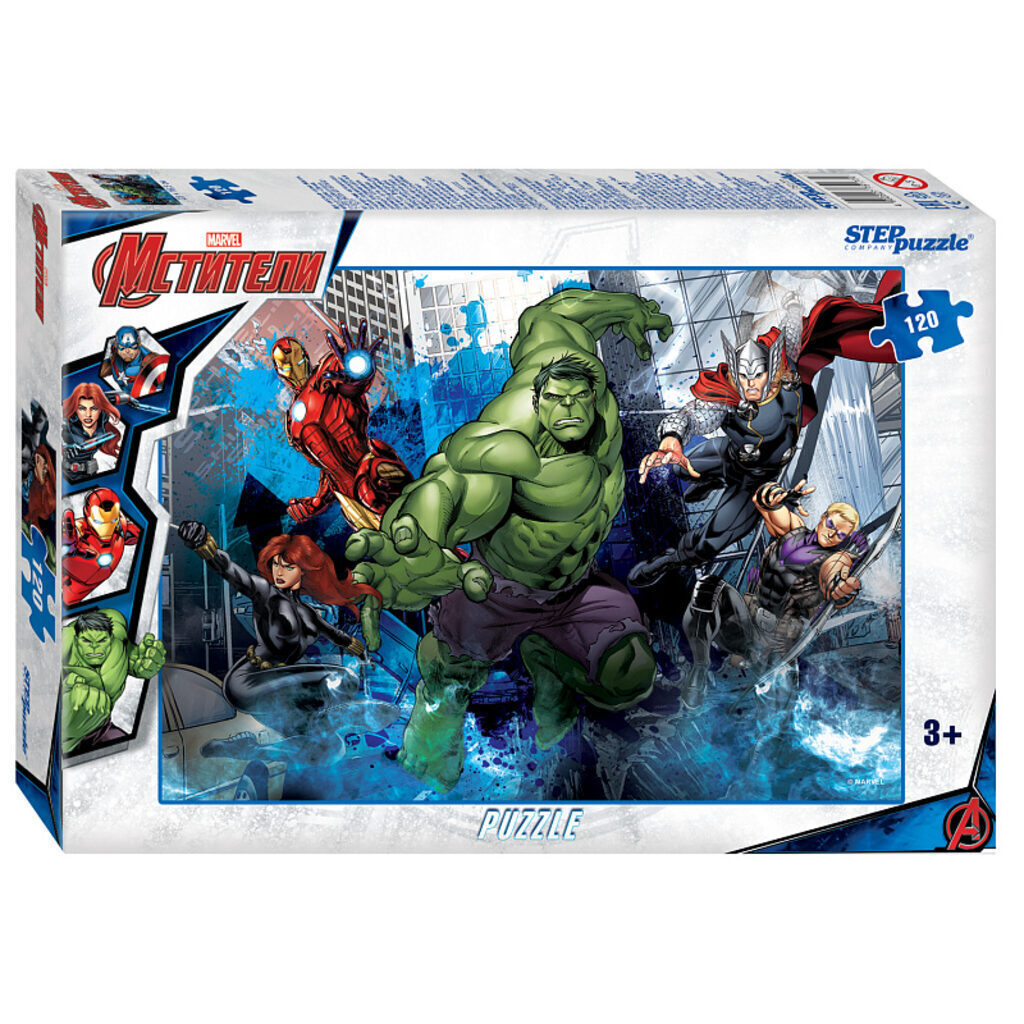 Пазлы  120 элементов 230*165мм.  "Marvel (new)" Marvel