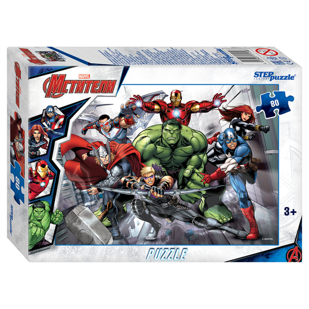 Пазлы   80 элементов  230*165мм.  "Marvel (new)" Marvel