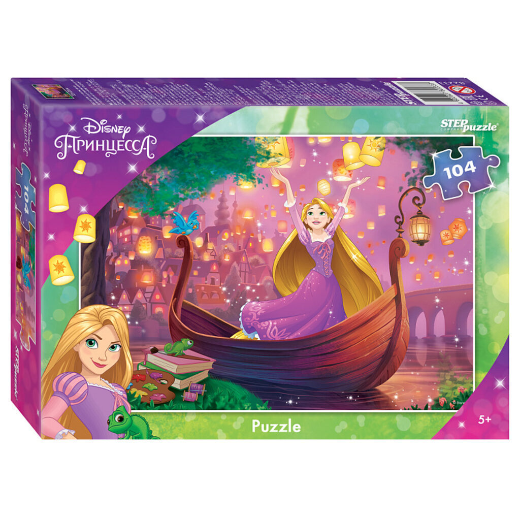 Пазлы  104 элементов  230*330мм.  "Рапунцель - 3" Disney