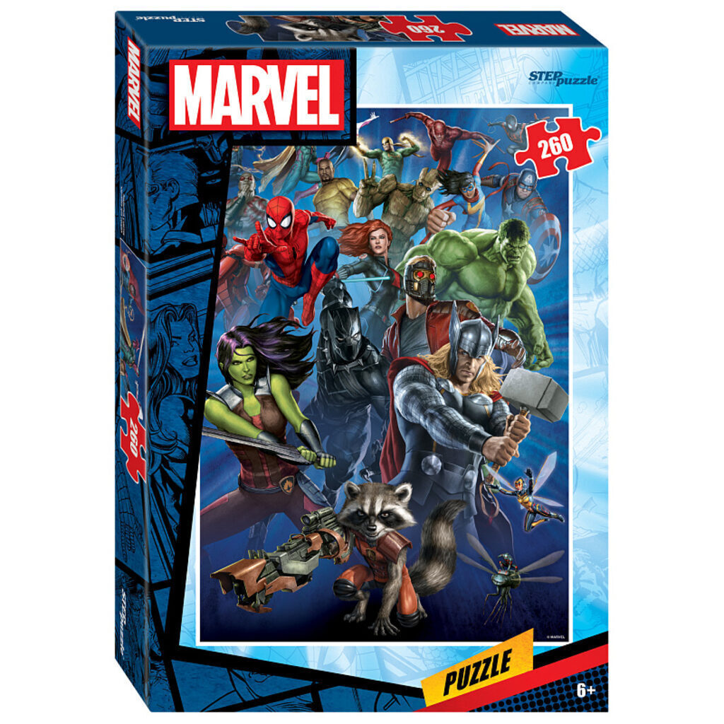 Пазлы  260 элементов  240*345мм.  "Marvel (new)" Marvel