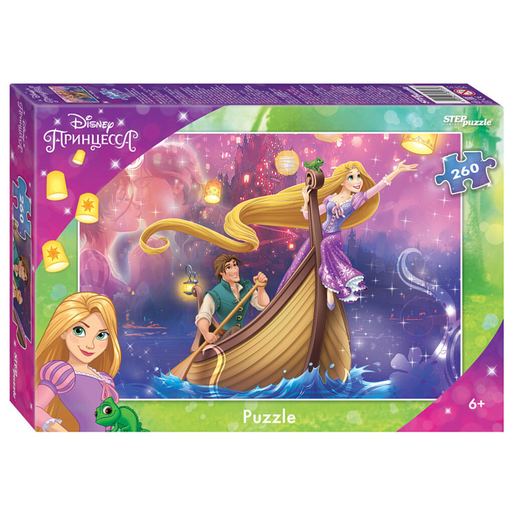 Пазлы  260 элементов  240*345мм.  "Рапунцель - 3" Disney