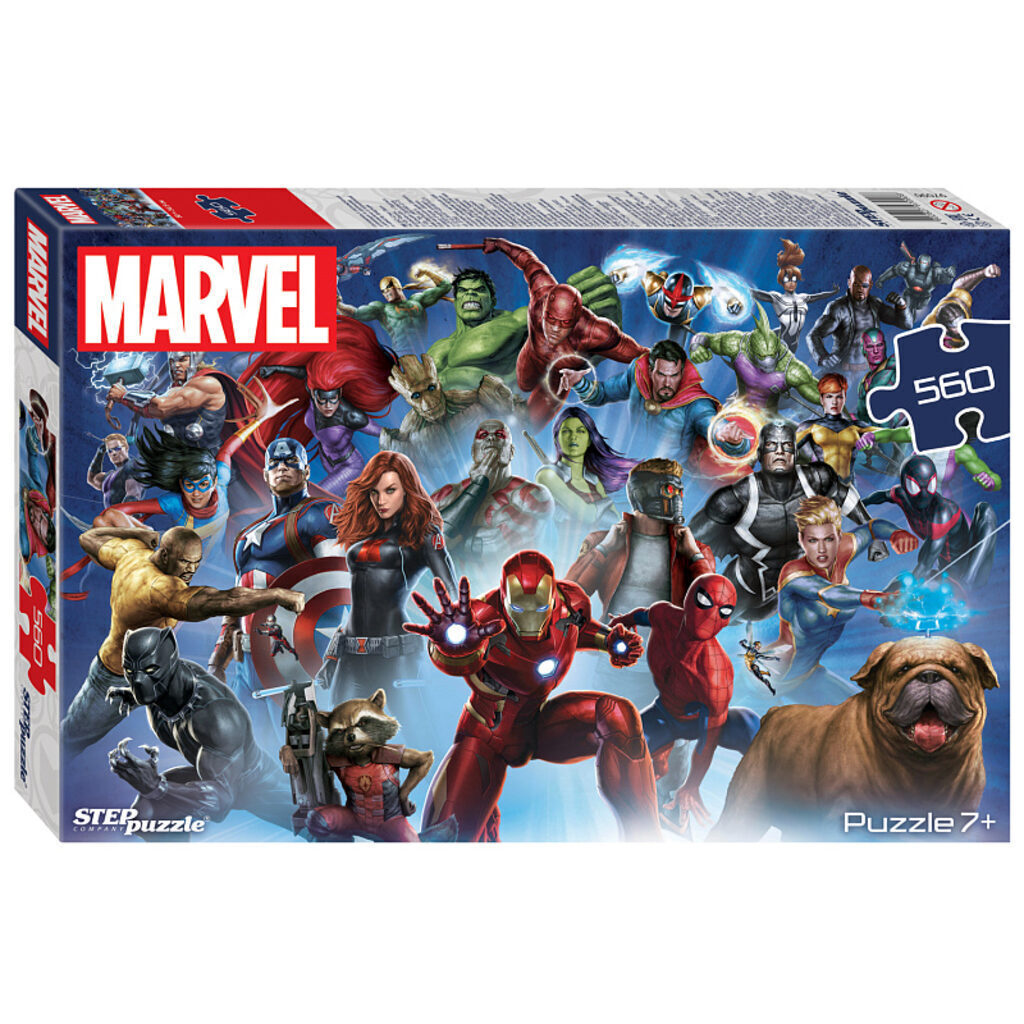Пазлы  560 элементов  500*345мм.  "Marvel (new)" Marvel