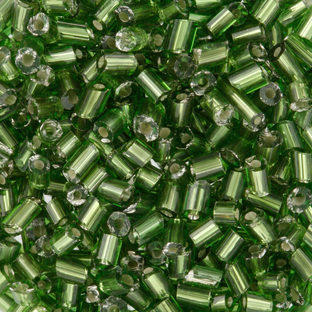 Бисер рубка "Zlatka" 10гр, 2.1мм, стекло, тм. зеленый
