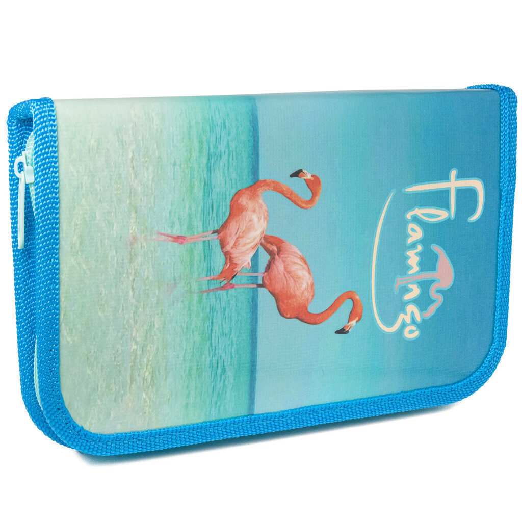 Пенал 1 отд. (190*115*30) молния, лам.картон "Океанский фламинго"