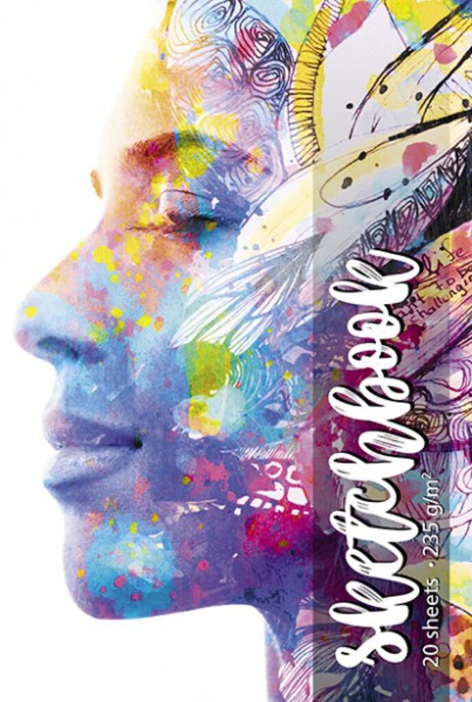 Скетчбук А4  20л., гребень, 235гр/м2 "Профиль" бумага ВХИ