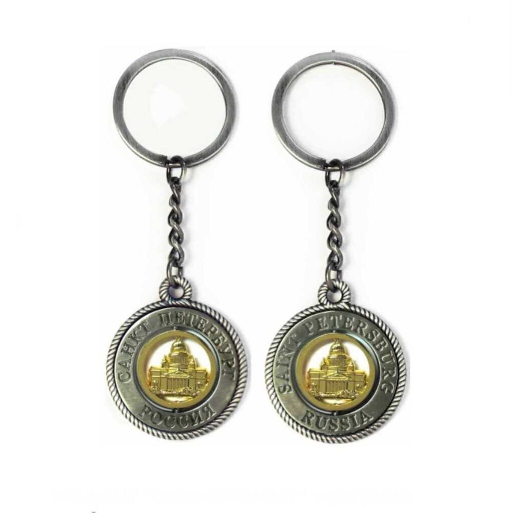Брелок-канат метал. "Исаакиевский собор."цвет античное олово
