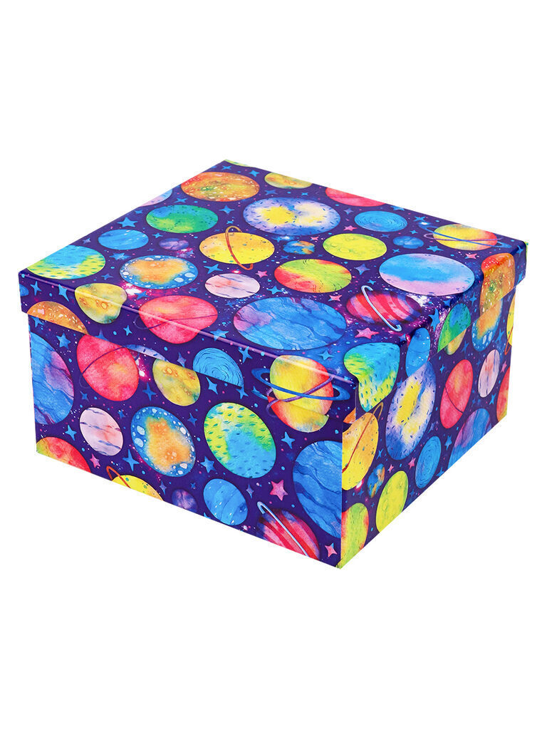 Подарочная коробка 23*23*12см "Галактика"
