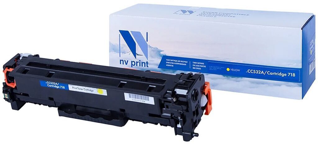 Картридж NVP совместимый NV-CC532A/NV-718 Yellow универсальные для HP/Canon Color LaserJet CP2024/ C