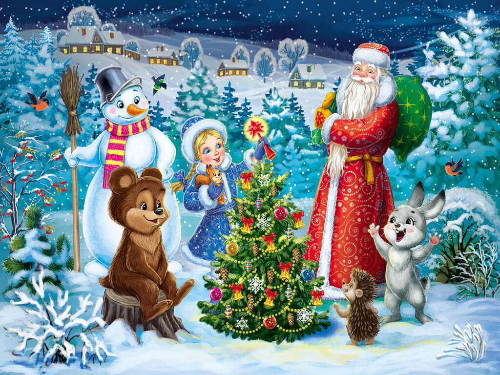 Коробка для конфет  500гр Сундучок "На опушке "