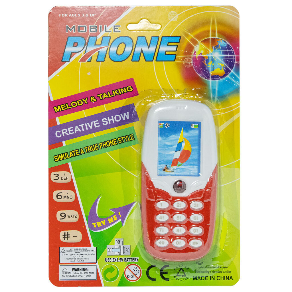Игрушка Телефон мобильный PHONE звук,батар.не входдят в комплект, ассорти