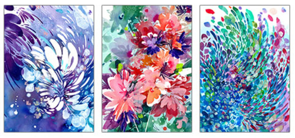 Тетрадь А4  48л кл. скоба Полиграф-Принт "Цветные брызги" белизна 92%