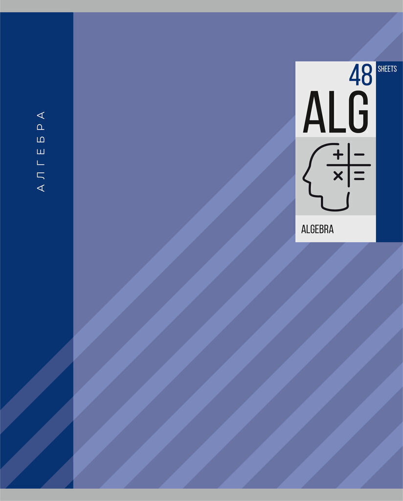 Тетрадь предметная А5 Алгебра, "Диагональ" 48л, кл.