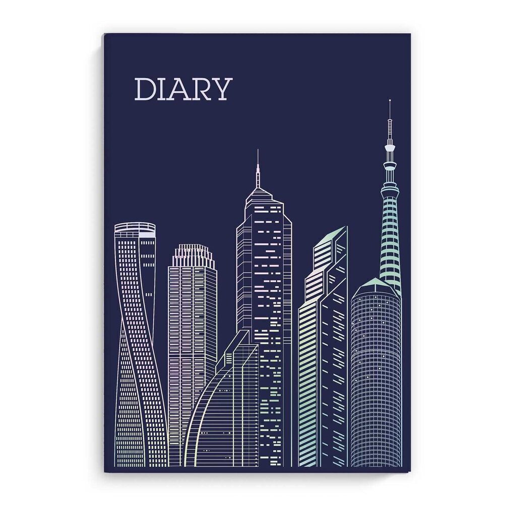 Ежедневник недат А5 интегр.пер.,  80л. "Diary. Архитектура" тисн.фольгой, софт-тач, лин.