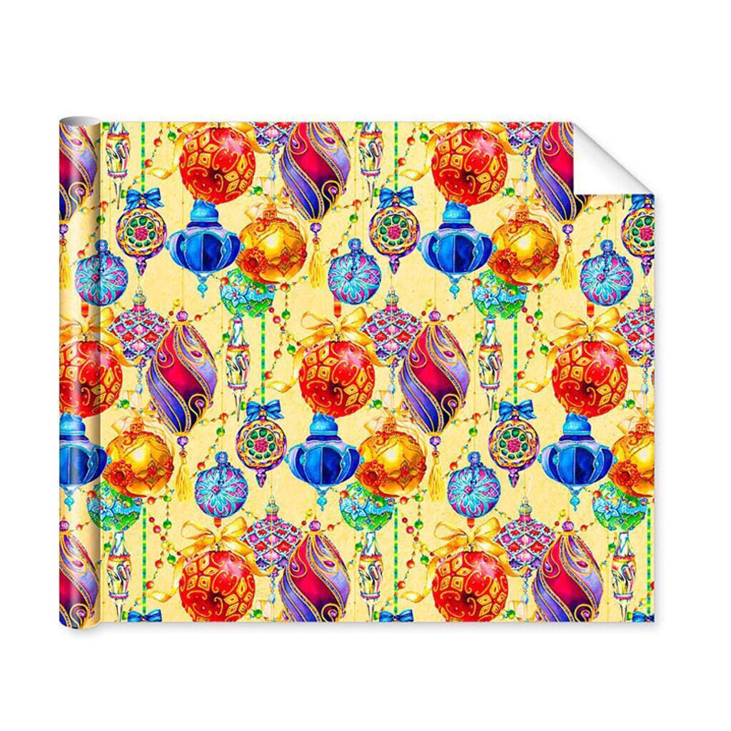 Бумага упаковочная 70*100см "Ажурные игрушки"