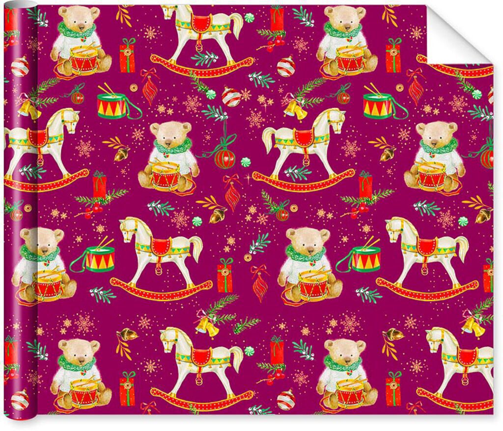 Бумага упаковочная 70*100см "Детские игрушки"