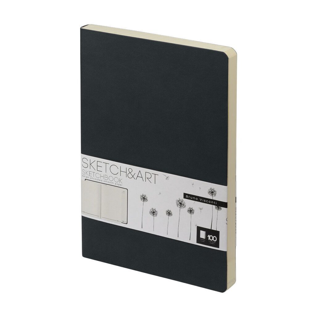 Скетчбук А5 100л., сшивка,100гр/м2, "SKETCHBOOK Sketch&amp;Art. Original. Черный" бежевая