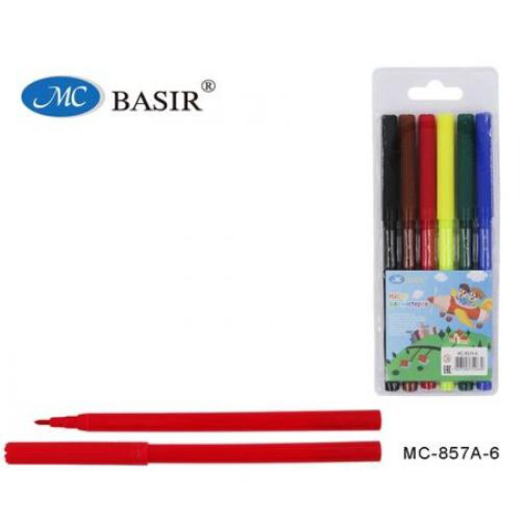 Фломастеры 6цв "Basir. Полет друзей"