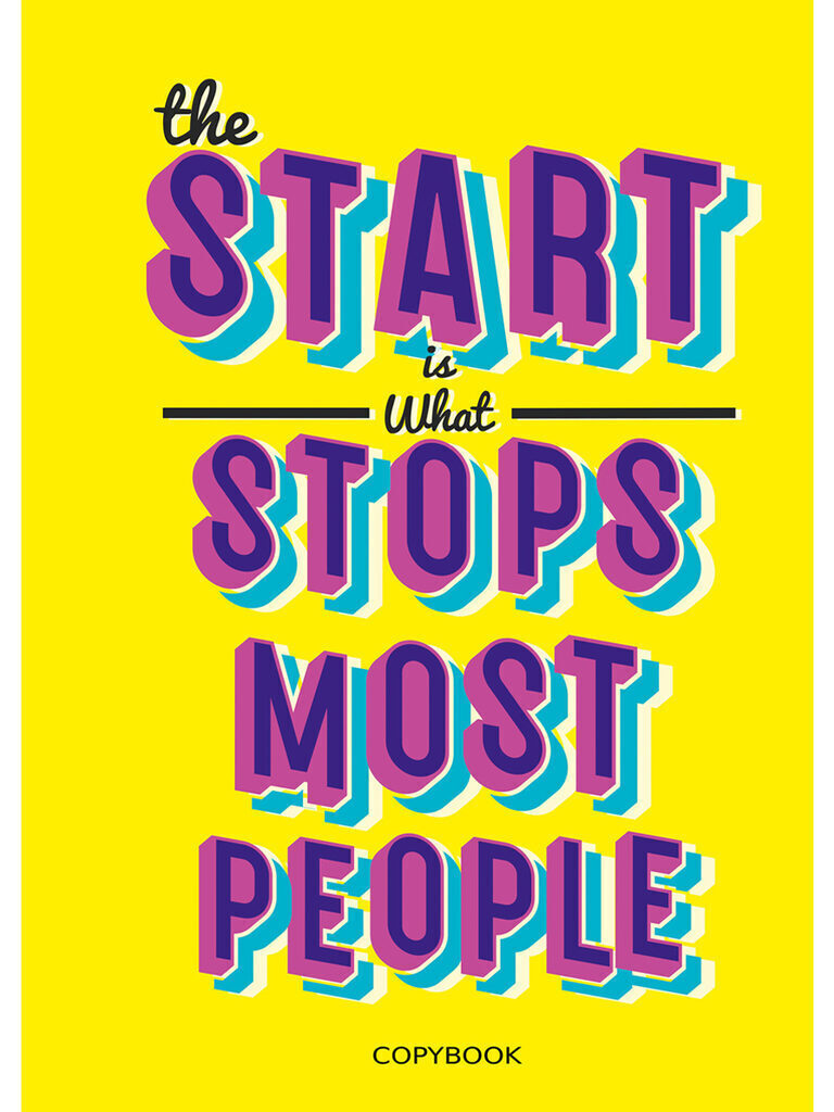 Тетрадь А4  60л кл. гребень Проф-Пресс "Цитата на желтом-1" белизна 100%*