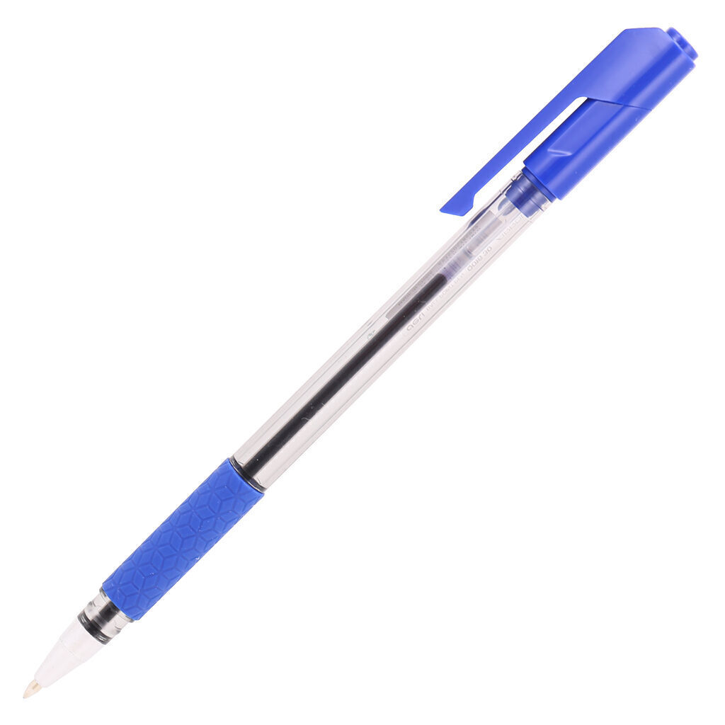 Ручка шар. Deli Arrow , синяя,  0,7мм, рез.манжета