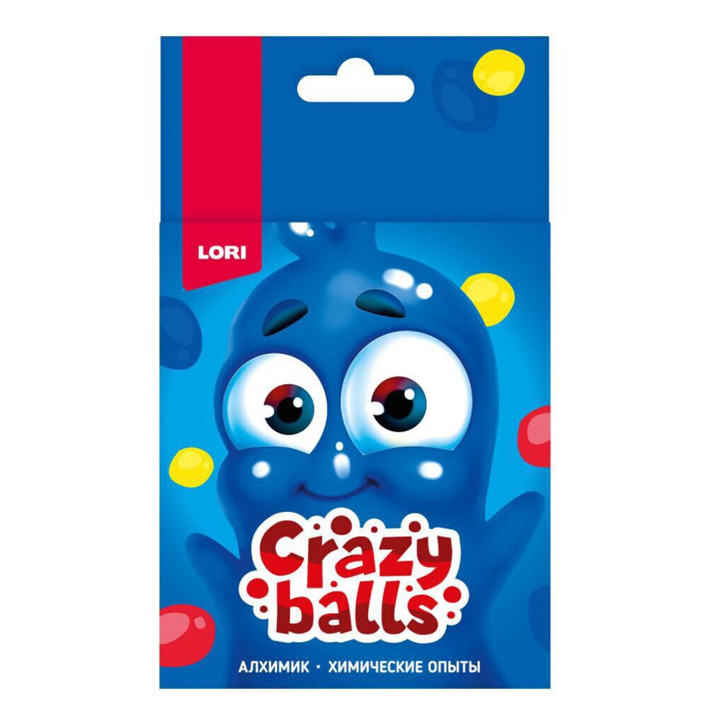 Набор для опытов Crazy Balls "Жёлтый, синий и красный шарики" 5+