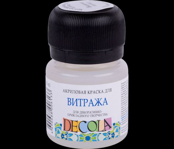 Краска для витража акрил 20 мл Decola, бесцветная