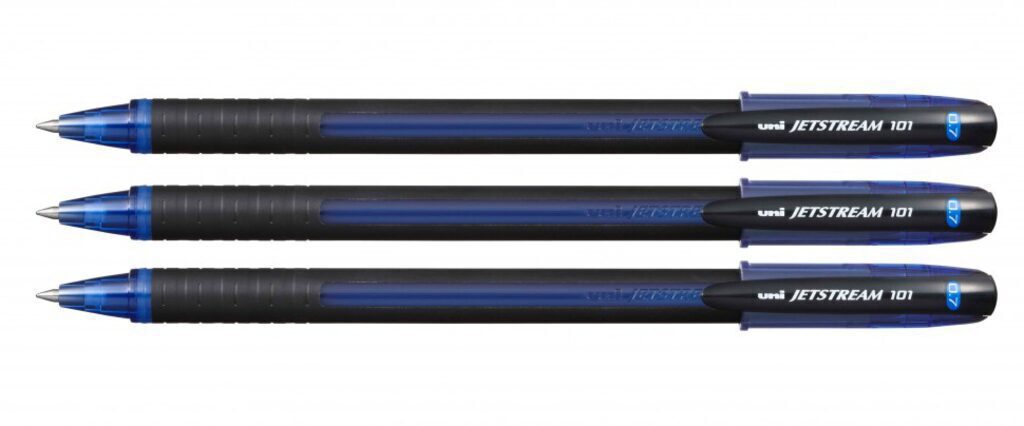 Набор ручек шариковых Uni Jetstream SX-101 2+1 "Классический "синие