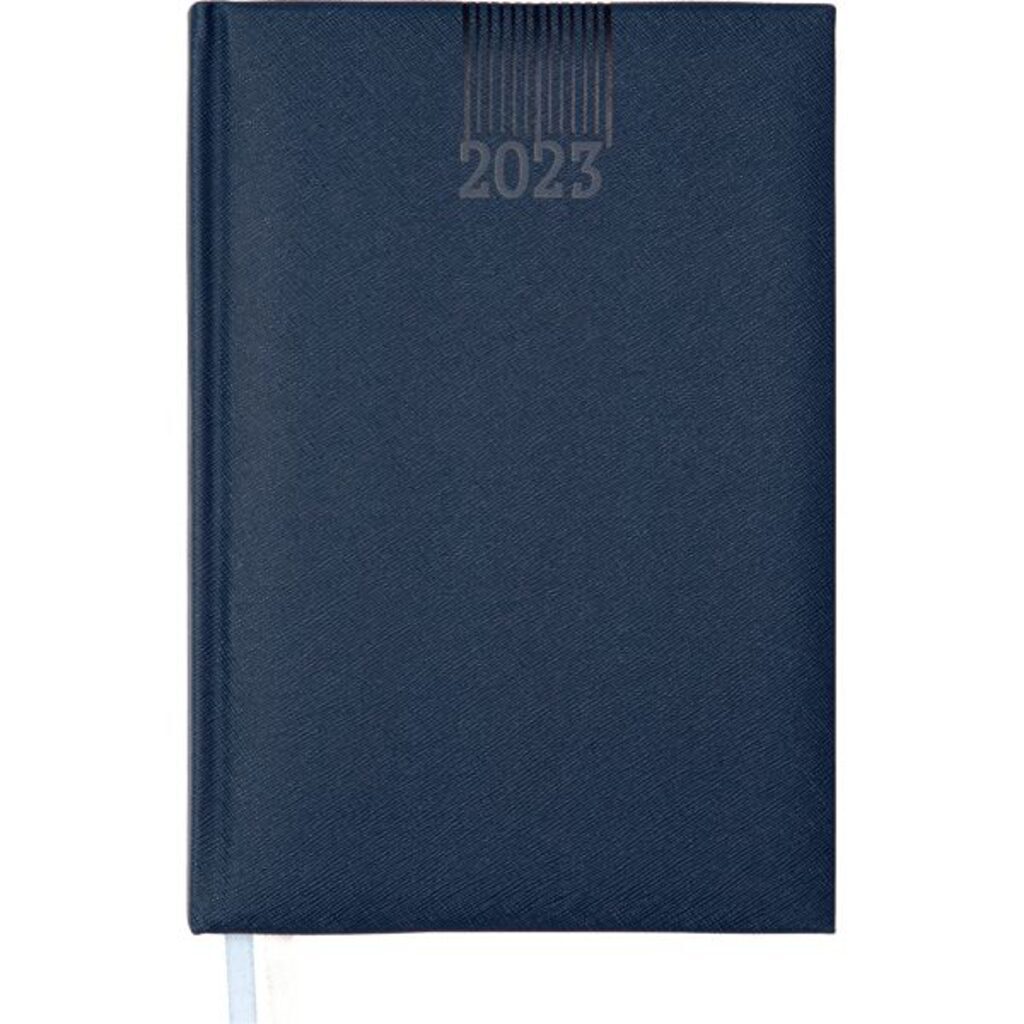 Ежедневник дат. 2023г А5 deVENTE Navigator 352стр.,синий,тв.обл.,кожзам.,ляссе, крем.бумага