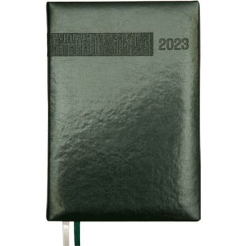 Ежедневник дат. 2023г А5 deVENTE Matrix 352стр.,зеленый, тв.обложка, кожзам, карман,2ляссе,70г/м2