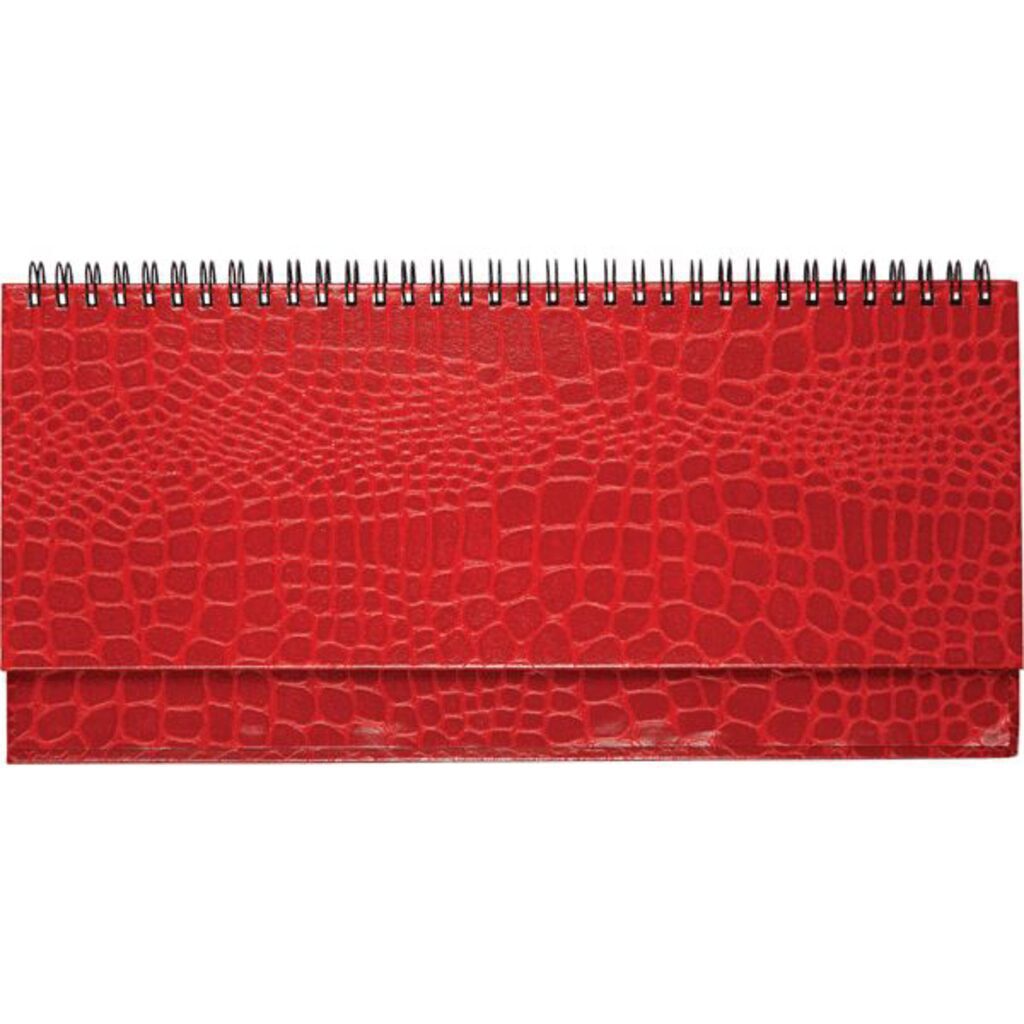 Планинг дат. 2023г (294*142) 64л., Arkona красный, тв. обложка, бумвинил, евроспираль, 70г/м2