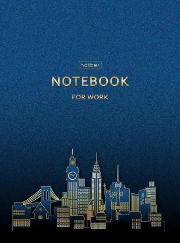 Блокнот А6 7БЦ  80л "Ночной город" кл., мат.лам., 3D фольга