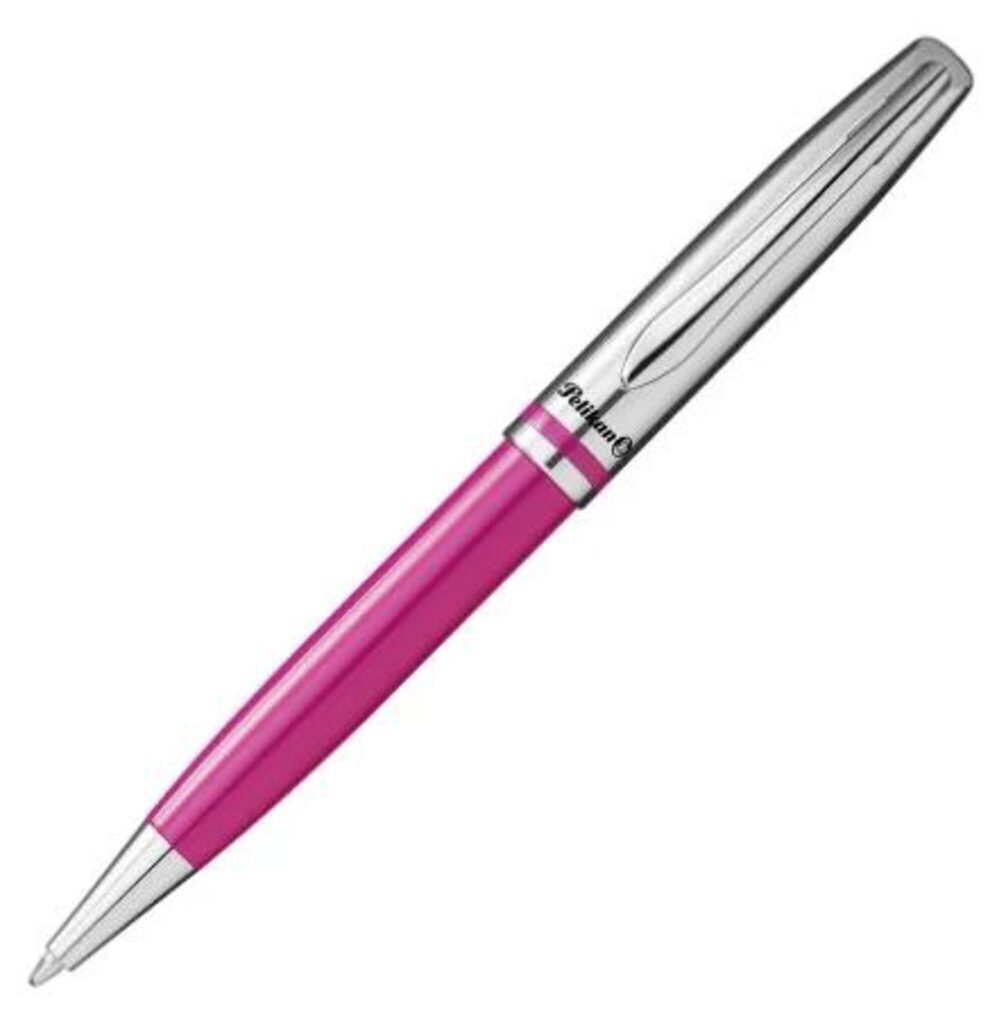 Ручка шар.Pelikan Jazz Classic корп. лак.,хром/розовый, синие чернила, подарочная коробка
