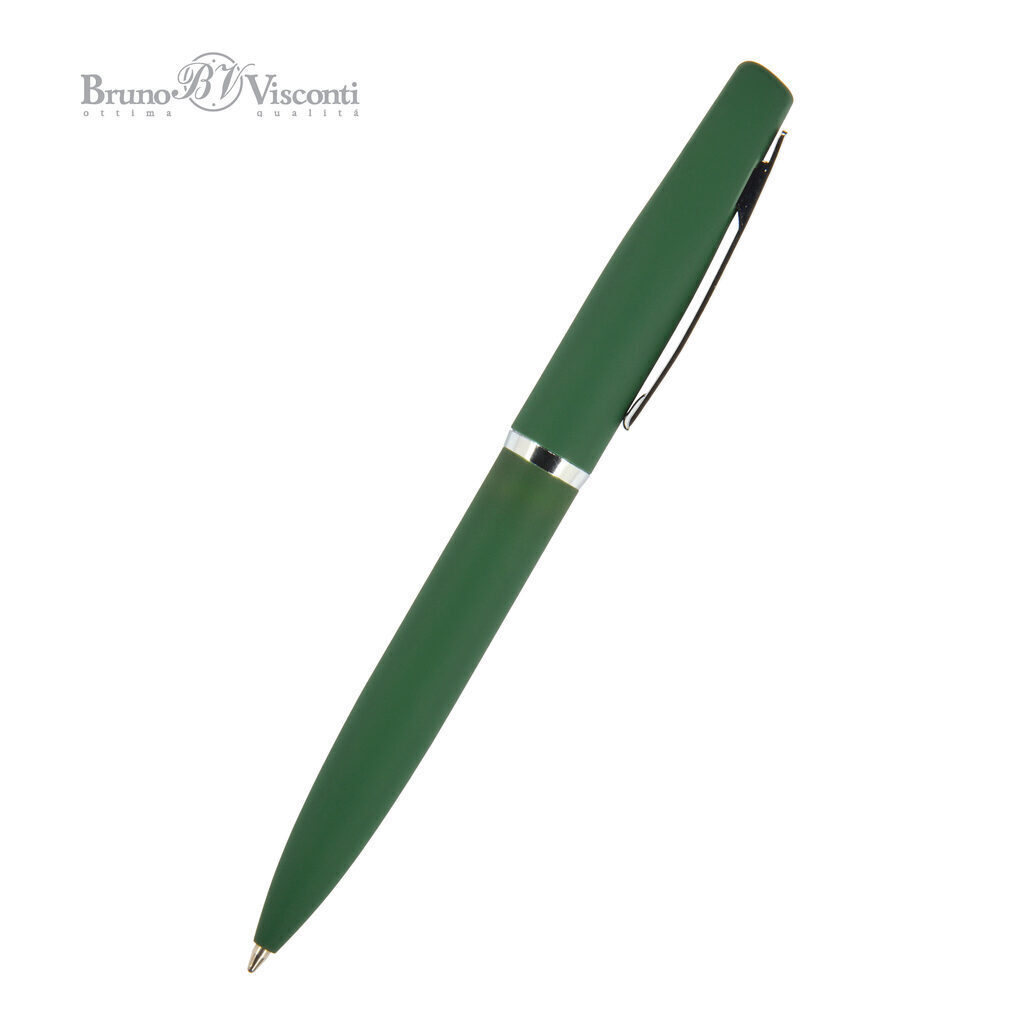 Ручка в футляре "Portofino. Зеленый" шарик.,1,0мм, металл., синие чернила*