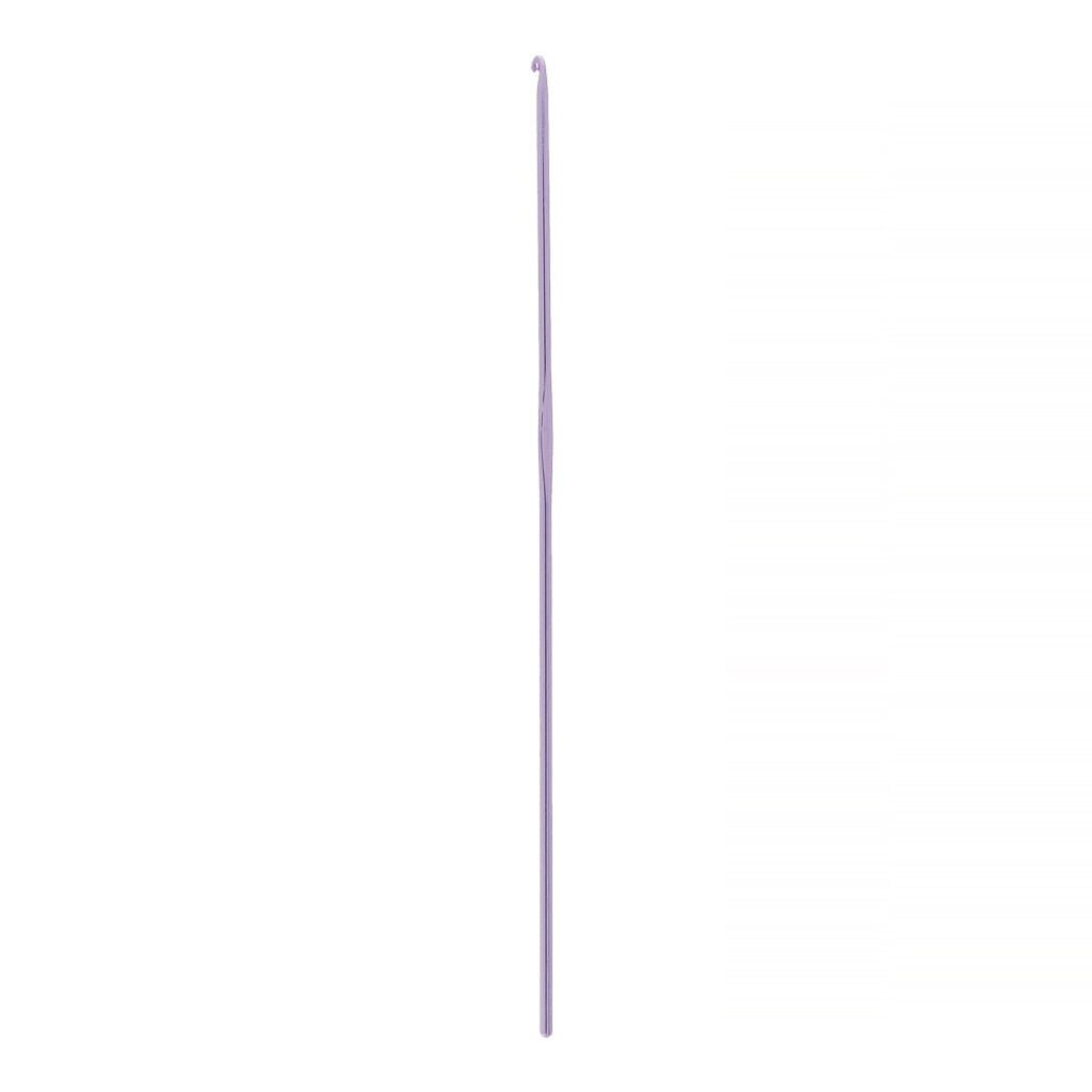 Крючок для вязания D=2мм, 15см в чехле розовый