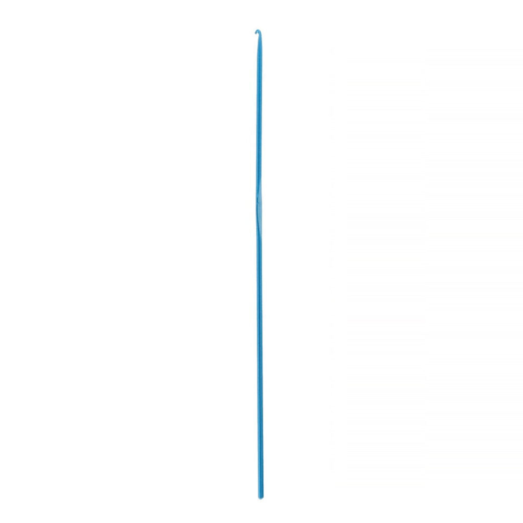 Крючок для вязания D=2мм, 15см в чехле синий